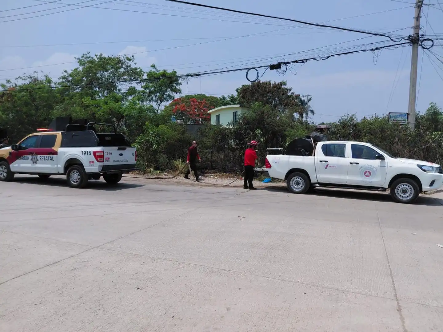 Explosión de transformador provoca incendio en Ciudad Victoria
